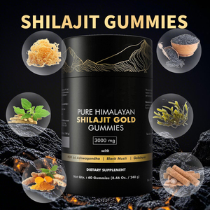Gomitas de Shilajit del Himalaya Puro OEM, Gomitas de Shilajit del Himalaya Naturales Originales, Suplementos Herbales de Oro de 3000 mg, 60 Gomitas - Product Image 2