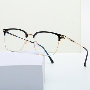 Bleu reflet optique ordinateur tr90 inoxydable noir sourcil or oculos anti luz azul femmes hommes 2024 bluelight lunettes - Product Image 6