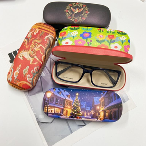 Estuches <span class=keywords><strong>para</strong></span> Gafas con <span class=keywords><strong>Varios</strong></span> Diseños, de Cuero PU y Metal, Protección <span class=keywords><strong>para</strong></span> <span class=keywords><strong>Lentes</strong></span> - Product Image 4