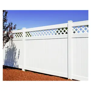 Özel malzeme beyaz Wpc Pvc alüminyum bahçe kapıları çit panelleri parçaları