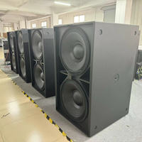 Sub 9006 AS Double caisson de basses actif de 18 pouces Haut-parleur audio professionnel Caissons de basses haute puissance pour DJ Concert Événement
