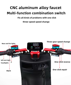 Motocicleta Eléctrica para Adultos de 1500w 2000W, Fabricada en China, Batería de 60v 20ah, Scooter, Bicicleta Motorizada, Alcance de 120km - Product Image 2