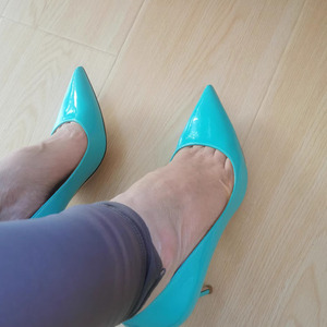 Moda nuova punta a punta elegante luce blu <span class=keywords><strong>tacchi</strong></span> alti per le donne primavera autunno Stiletto per le scarpe da sposa décolleté - Product Image 4