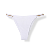 Braguitas invisibles sexy euroamericanas para mujer, sin costuras, de seda helada, tipo bikini, con tirantes finos, para deportes, enfocadas en la comodidad.