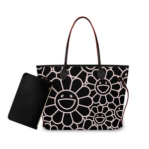 Sac fourre-tout tendance en PU avec fermeture éclair, imprimé dollar américain, 2 pièces, pour femme, pour le 250e anniversaire de l'indépendance des États-Unis - Product Image 2