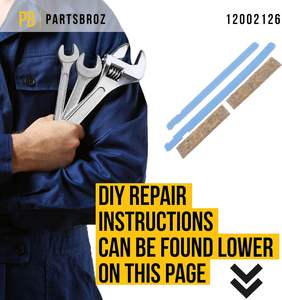 PartsBroz Front Glide Kit Sèche-linge Électrique Pièces 220V Plastique Compatible Whirlpool DR Magic Chef Maytag Admiral Laundry Appliance - Product Image 6