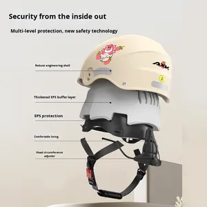 <span class=keywords><strong>Casque</strong></span> de sécurité pour enfants d'été certifié 3C respirant ABS léger demi-<span class=keywords><strong>casque</strong></span> Protection solaire pour garçons filles nouveau pour vélo électrique - Product Image 3