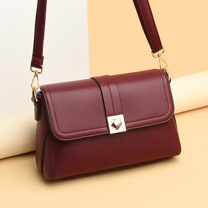Women Hand Bags Designer Pu Leather Shoulder Messenger Crossbody Bag Pure Color Flap Women <b>Handbag</b> - Product Image 3
