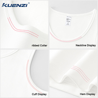 Camiseta sin Mangas Personalizada Kuenzi con Logotipo Personalizado, Corte Regular, 100% Algodón, 280 g/m², para Mujer