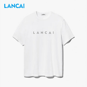 Camiseta Lancai de Tela Delgada y Talla Grande para Hombre, Camisetas de Manga Corta para Verano con Logotipo Personalizado - Product Image 1