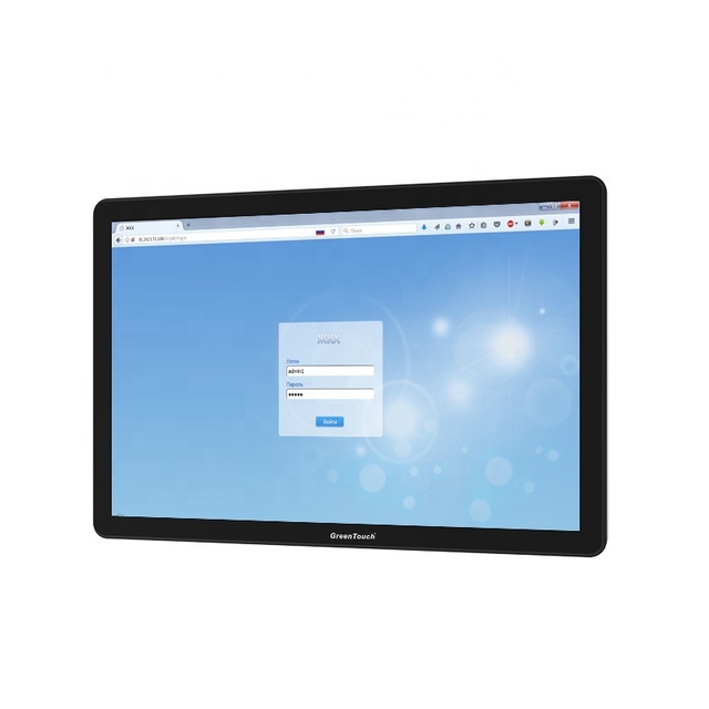 For New 27 Inch Capacitive Touch Screen Monitor with USB/DVI Interface IP65 Rated Industrial LCD Embedded PC Monitor