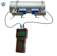 Medidor de Flujo Ultrasónico Portátil de Alta Calidad, Dispositivo de Medición de Flujo de Agua Líquida Portátil y Económico con Impresora