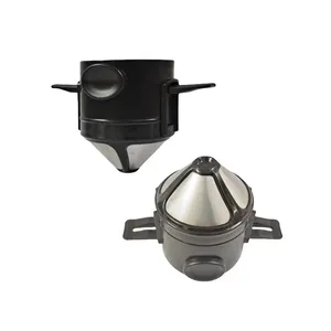 Hot Sale Coffee Accessories 2024 Household Portable Coffee Filter Dripper Basket Reusable Paperless Mini Factory