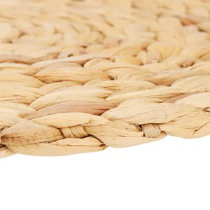 Wholesale Custom Natural Woven Water Hyacinth Placemats Seagrass Thick Rattan <strong>Round</strong> Non-Slip Handmade Braided Dinner <strong>Tablemat</strong> - Product Image 3