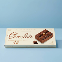 Boîte d'emballage de chocolat pliable de luxe écologique de qualité supérieure avec logo personnalisé, finition mate de qualité alimentaire, dorée, avec fenêtre