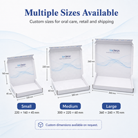 Boîtes d'expédition personnalisées en carton ondulé blanc avec bande de déchirement imprimée, auto-adhésives, pour livraison en gros, Cajas Personalizadas avec logo