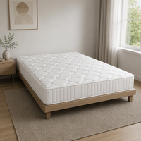 Matelas à ressorts ensachés de haute qualité, matelas de chambre sur mesure, matelas compressé enroulable pour la maison et l'hôtel