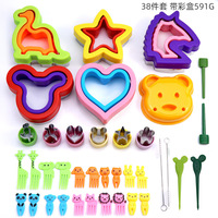 Dierlijke Cartoon Vormen Diy Groente Fruit Cutter Schattige Lunch Punch Brood Sandwich Snijder En Sealer Set