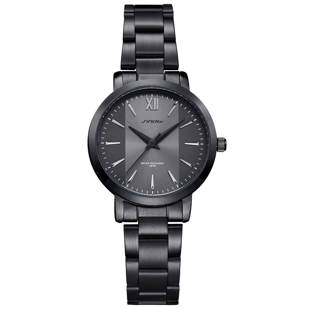 SINOBI-Reloj de pulsera de cuarzo para hombre y mujer, cronógrafo