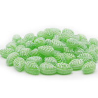 Bonbon en forme de feuille d'arbre de saveurs de fruits personnalisées en gros direct d'usine