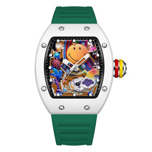 Nuevo Reloj de Moda para Hombre <span class=keywords><strong>Miller</strong></span> Smiley con Forma de Cubo, Luminoso, Resistente al Agua, con Cuarzo - Product Image 6