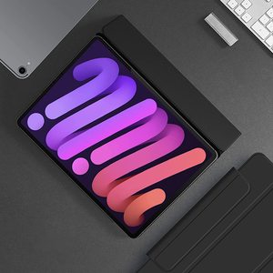 Étui universel en cuir PU magnétique pour <span class=keywords><strong>iPad</strong></span> Mini 6e/7e génération 2021/2024, fonction veille/réveil automatique et emplacement pour stylet - Product Image 6