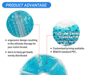 Almohadillas de Gel Frío/Calor Bingfan para Terapia Mamaria, Almohadillas de Enfriamiento para Pezones, Alivio del Dolor y la Hinchazón durante la <span class=keywords><strong>Lactancia</strong></span> - Product Image 4