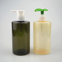 Flacon de lotion en plastique PET cylindrique de 500 ml