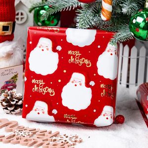 Papel de Regalo Navideño Rojo MAYPLUSS, 17 Pulgadas x 33 Pies, Diseño de Santa de Doble Cara, Papel Decorativo para Envolver Regalos - Product Image 6