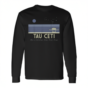 Camiseta de manga larga Tau Ceti con diseño de exploración espacial para hombre - Product Image 2