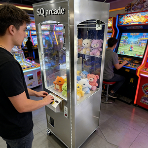 Mini machine à griffes d'arcade personnalisable, de style métallique, avec logo, pour la location en magasin de beauté, pour jouets et peluches, à monnayeur - Product Image 5
