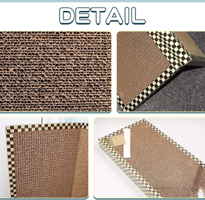 โครงปีนป่ายแมวขนาดใหญ่ลายตารางหมากรุก ดีไซน์ยั่งยืน ไม่หลุดลอก ของเล่นแมว บรรจุภัณฑ์กล่องกระดาษสำหรับแมว - Product Image 5