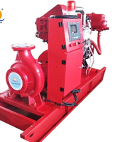 Pompe à incendie électrique EDJ à débit personnalisé, moteur diesel, pompe jockey, pompe multi-étages à moteur à fréquence variable, marque RDC, 500 GPM, garantie 1 an
