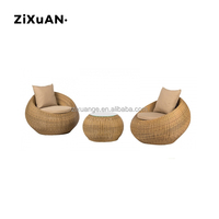 Canapé de jardin en osier synthétique, ensemble de café, style de luxe, canapé de jardin, hôtel, patio, offre spéciale