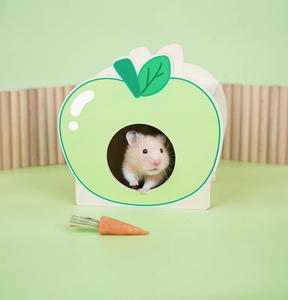 Escondite de hámster material de <span class=keywords><strong>madera</strong></span> maciza respetuoso con el medio ambiente personalizable al por mayor - Product Image 2