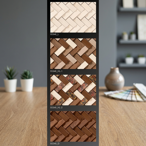 Azulejos de Pared 3D de Cerámica para Exterior e Interior, Estilo Piedra Cultural, 300x450mm, con Acabado Ladrillo Refractario, para Balcón y Uso en Exteriores - Product Image 1