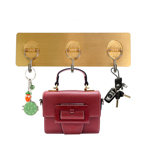 Bán Buôn Trắng Sống Tự Phòng Dính Treo Khăn Lưu Trữ Kệ Móc Đấm Dính Dải <span class=keywords><strong>PE</strong></span> Miễn Phí Mini Móc Và 48 Nhỏ - Product Image 3