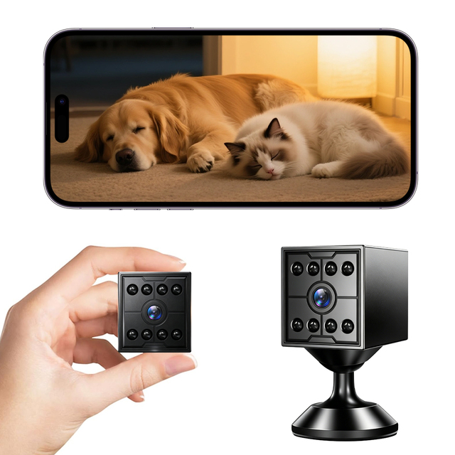 W09 HD CMOS Wireless Mini Smart Camera, Outdoor Sports Camera, App Remote Viewing for Kids and Pet Monitoring