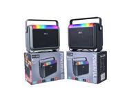 Populaire grande taille Super basse fort sans fil Portable panneaux solaires chargeur stéréo Subwoo BT haut-parleur lumière rvb Radio FM/cartes TF/USB