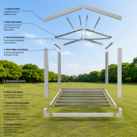 Structure en acier pour maison préfabriquée en conteneur - Acier galvanisé haute résistance, imperméable et respirant pour l'habitation en extérieur