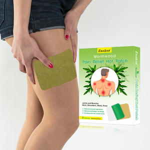 エノコン 熱販売 8x12cm 漢方鎮痛パッチ メーカーの腰・背中用よもぎ湿布 温冷パック MSDS - Product Image 2