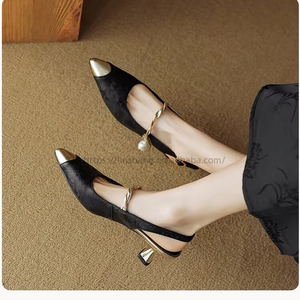 Dropshipping Escarpins et Sandales à Talons Hauts pour Femme, Tendance, en Soie Camouflage avec Nœud, Ornées de Strass Scintillants et à Lanières - Product Image 5