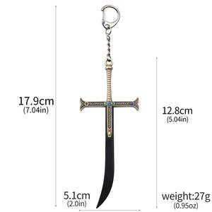 Collar con Llavero de Anime de Moda, Siete Señores de la Guerra del Mar, Gran Espadachín Mihawk, Espada Grande, Llave Nocturna - Product Image 5