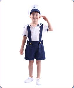 Fête des enfants marin Cosplay bleu foncé marine uniforme Halloween soirée maternelle Performance <span class=keywords><strong>vêtements</strong></span> - Product Image 4