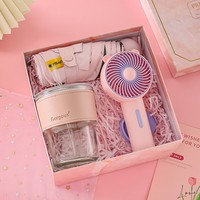 Coffret Cadeau d'Été de Luxe en Acier Inoxydable Rafraîchissant pour Clients – Pack Anti-Chaleur et Répulsif Anti-Insectes – Petits Cadeaux Pratiques pour