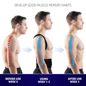 Có thể điều chỉnh vai Cú đúp trở lại ép tóc trở lại hỗ trợ vành đai cú đúp trở lại Brace tư thế Corrector vành đai cho nam giới và phụ nữ - Product Image 3