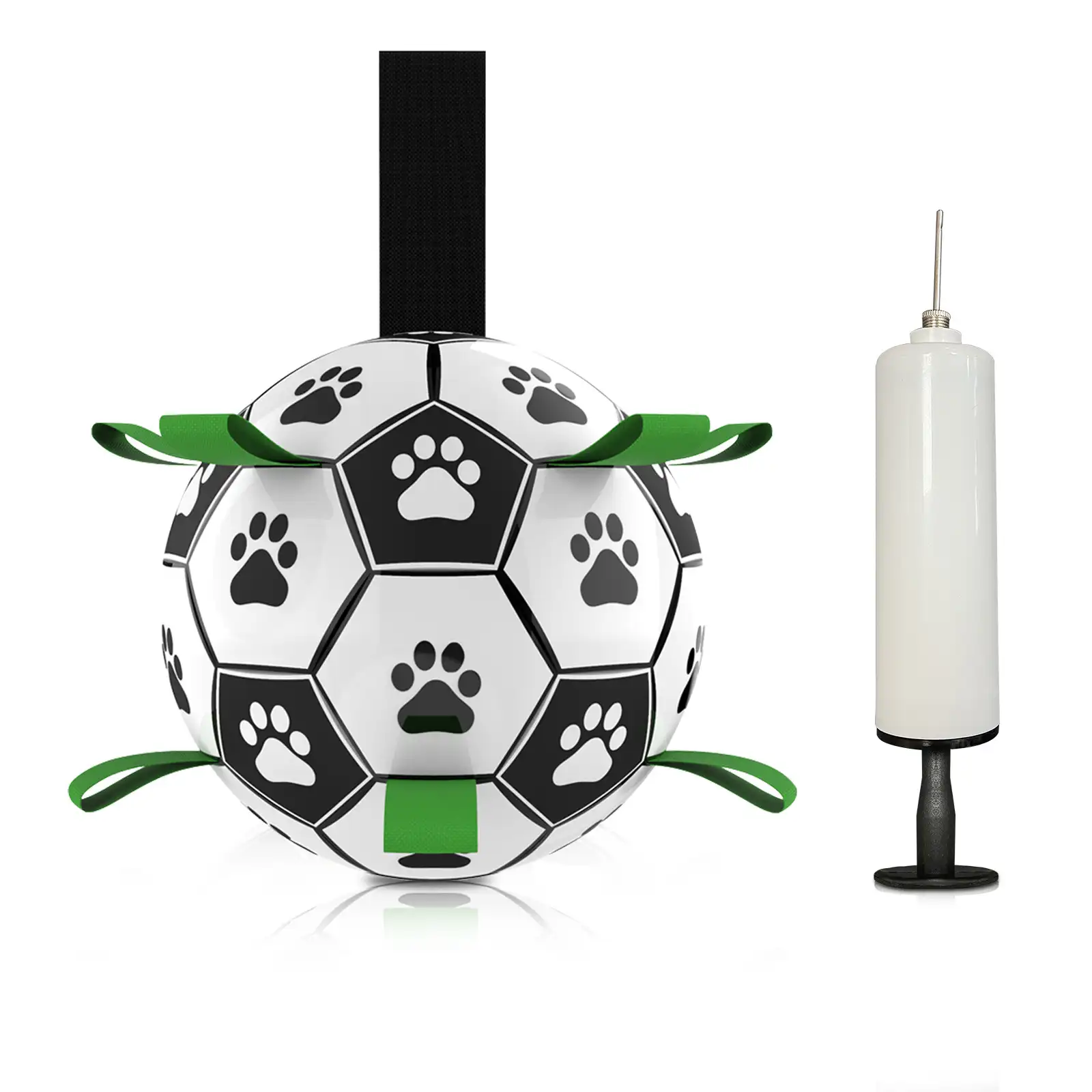 Mainan Air Anjing Bola Sepak Bola Anjing Anjing untuk Taman Rumput Pantai Kolam Renang