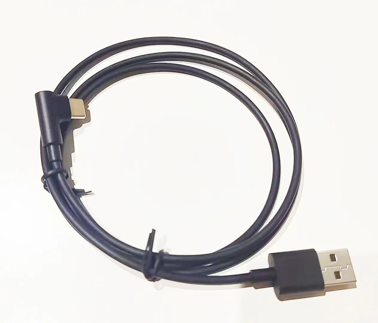 1M 90 Độ Góc Phải USB2.0 AM Để USB Loại C Nam Nhanh Chóng Sạc Cáp Truyền Dữ Liệu Cho Các Thiết Bị Trò Chơi Tai Nghe