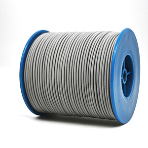 Tenda berkemah luar ruangan kabel elastis dengan pengunci tas kait pakaian elastis 5mm menarik kabel Hoodie Stopper untuk terpal bola dasi Bungee - Product Image 1