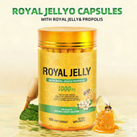 Gélules de Gelée Royale Naturelle 1000mg 10-HDA pour le Soutien Immunitaire, la Fertilité, la Vitalité, le Bien-être du Foie et de l'Estomac – Vente en Gros